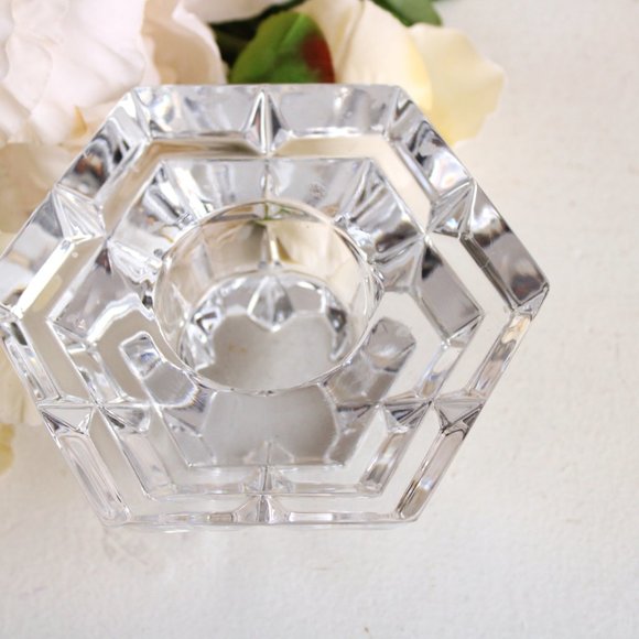 Vintage Crystal Candle Holder, Miller Rogaska, Collectible - Picture 4 of 8